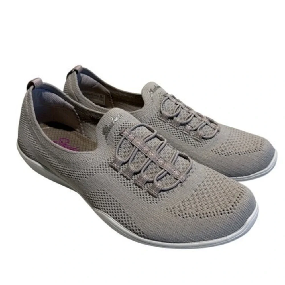Skechers Slip On Sneakers Memory Foam Walking Shoes Travel Comfort Sketchers 7.5
